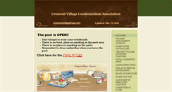 Desktop Screenshot of crescentvillagehoa.com