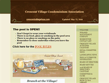 Tablet Screenshot of crescentvillagehoa.com